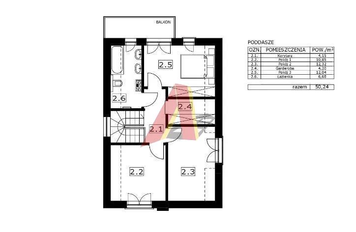 Zabierzów, 889 000 zł, 140 m2, do wykończenia miniaturka 6