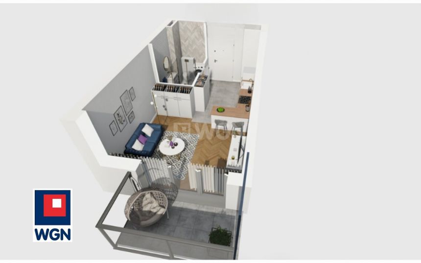 Gdańsk Śródmieście, 321 353 zł, 25.99 m2, oddzielna kuchnia miniaturka 3