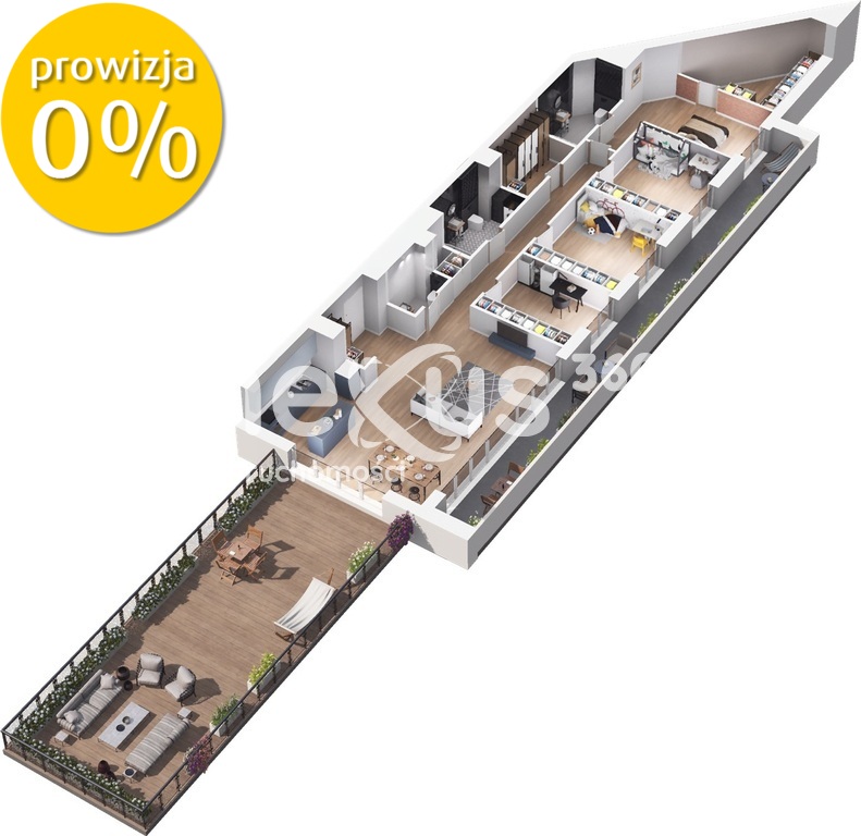 Apartament 5 pokoi, loggia, taras miniaturka 11