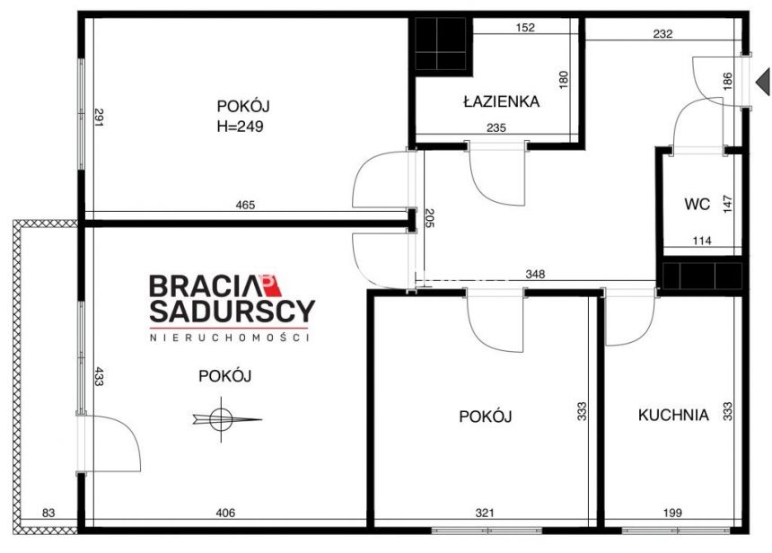 Dębn/Ruczaj 3 pok ok.66m2 widok na Panoramę Krakow miniaturka 3
