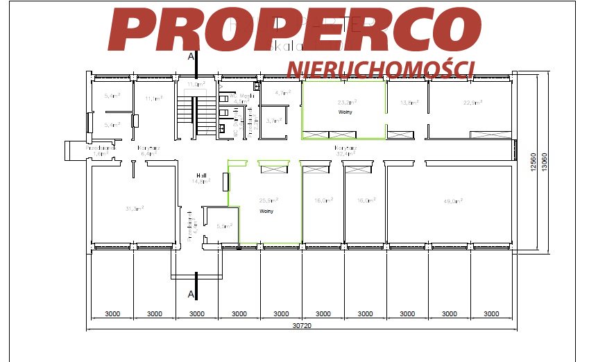 Pokoje biurowe 189,4 m2,  Kielce miniaturka 7