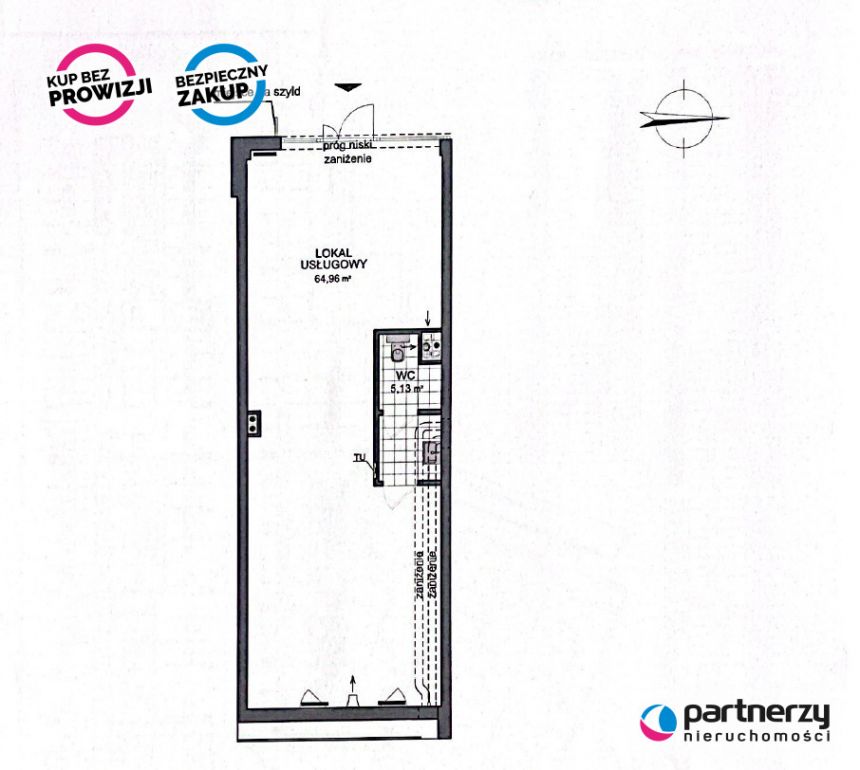 Gdańsk Zaspa, 910 000 zł, 70.09 m2, pietro 1 miniaturka 2