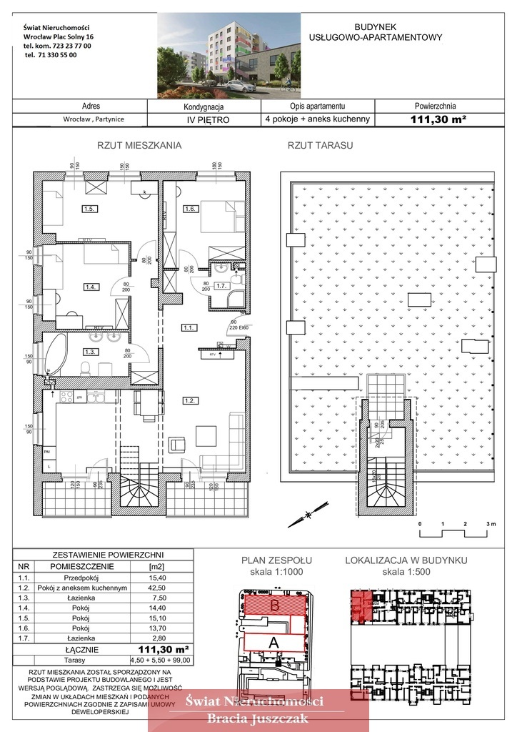 Apartament z tarasem 99m2+dwa MP w cenie miniaturka 4