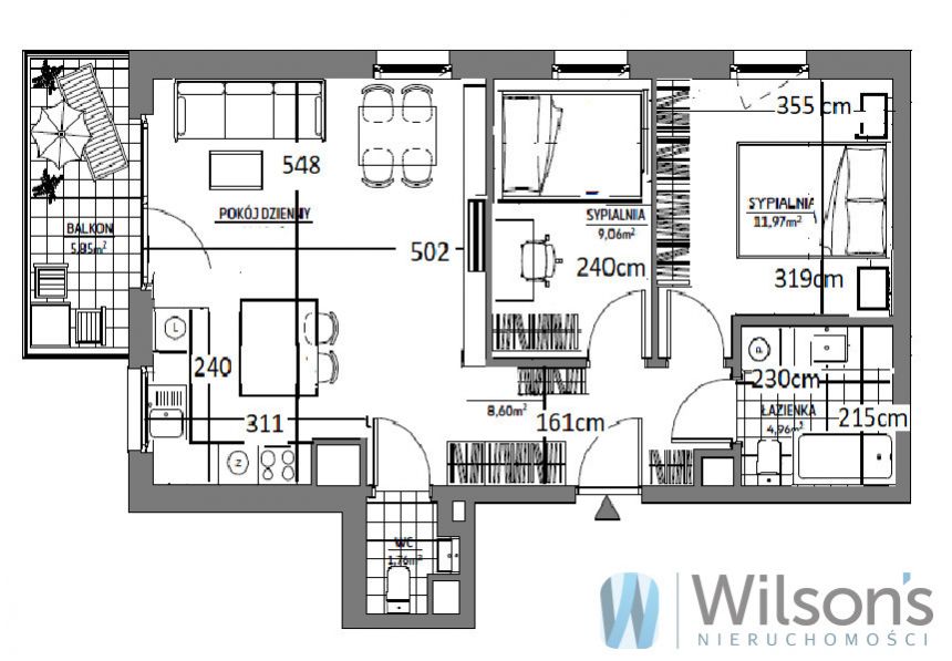 Warszawa Stegny, 1 245 000 zł, 59.45 m2, z parkingiem podziemnym miniaturka 16