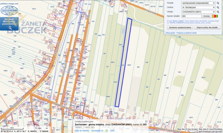 Sochaczew, 155 000 zł, 74.58 ar, rolna miniaturka 2