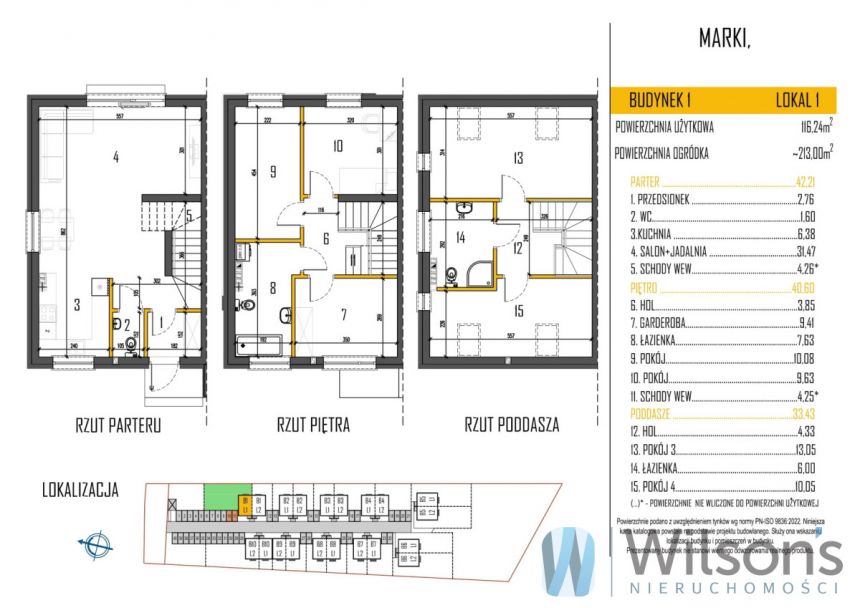 Marki, 960 000 zł, 116.24 m2, bliźniak miniaturka 9