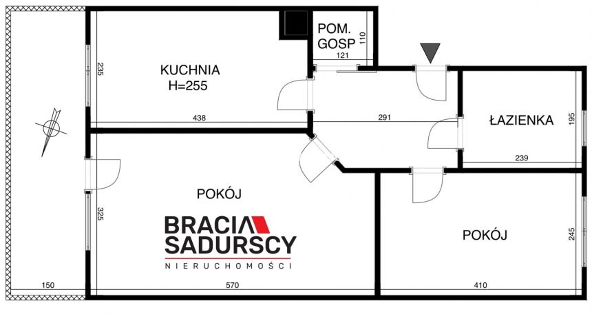 Dwupokojowe z osobną kuchnią. Kliny. miniaturka 3