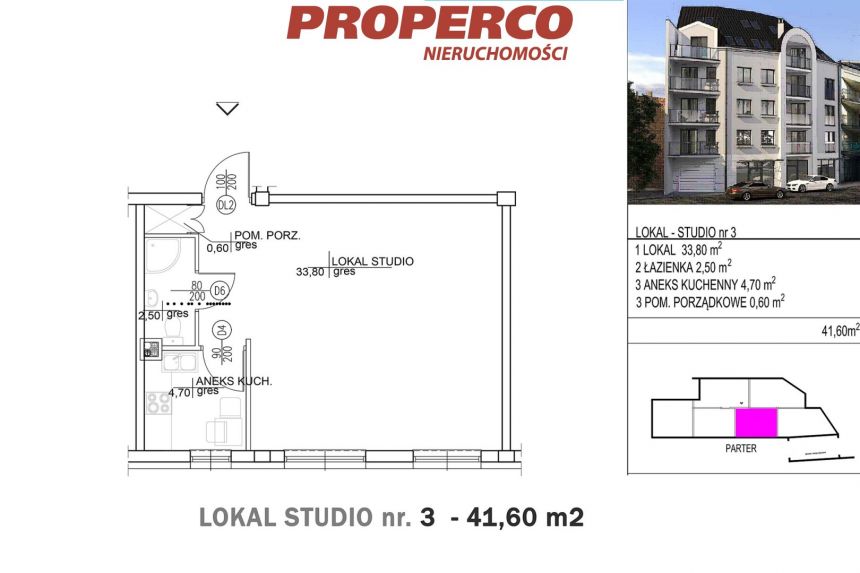 Lokal usługowy 41,60m2, centrum, Kielce miniaturka 4