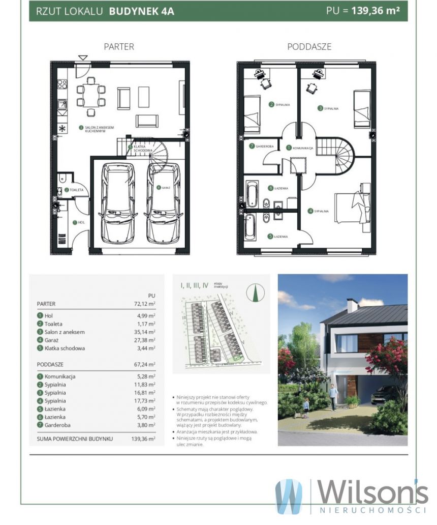 Banino, 869 000 zł, 139.36 m2, z cegły miniaturka 8