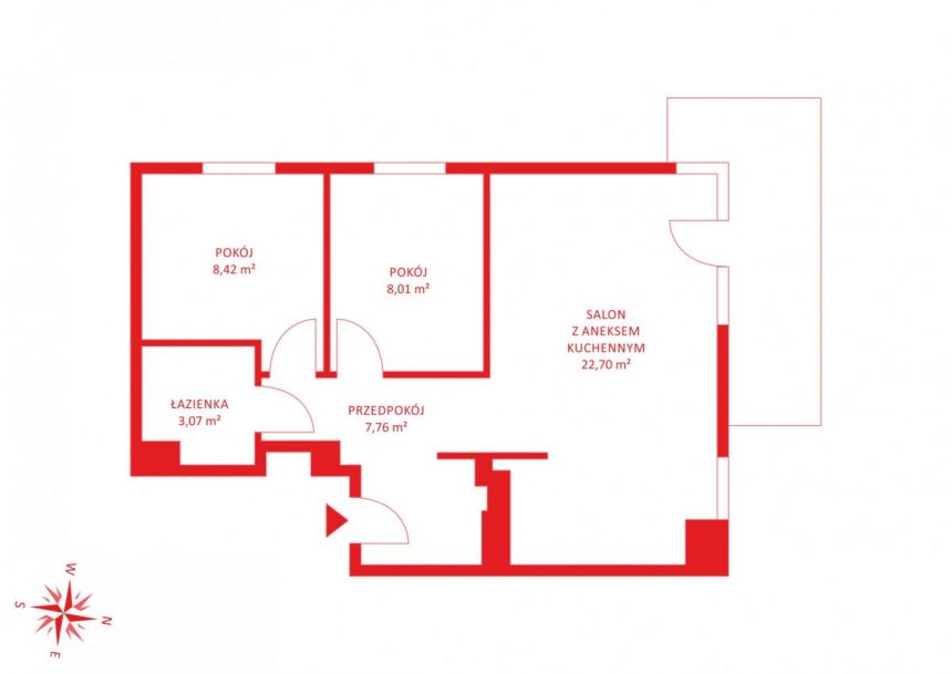 Bydgoszcz Fordon, 489 000 zł, 49.96 m2, pietro 5 miniaturka 13