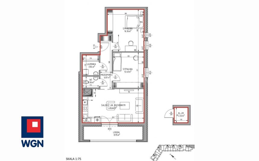 Lublin Felin, 594 735 zł, 63.95 m2, z garażem miniaturka 4