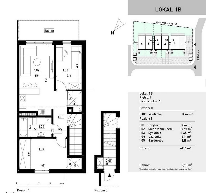 Piękne 3pokojowe mieszkanie z balkonem w spokojnej okolicy miniaturka 2