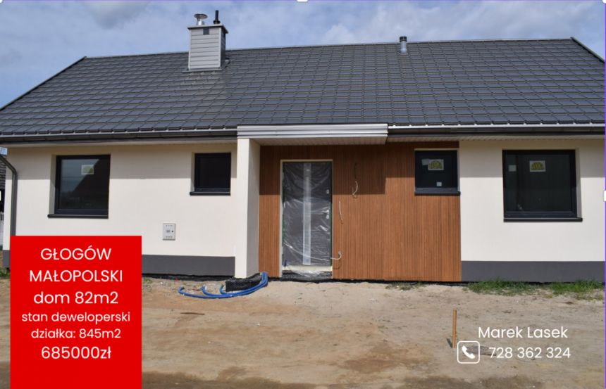 Dom 100m2 na działce 8.45a- Głogów Małopolski - zdjęcie 1
