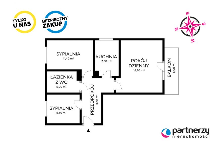 Gdańsk Jasień, 589 000 zł, 59.7 m2, 3 pokojowe miniaturka 20