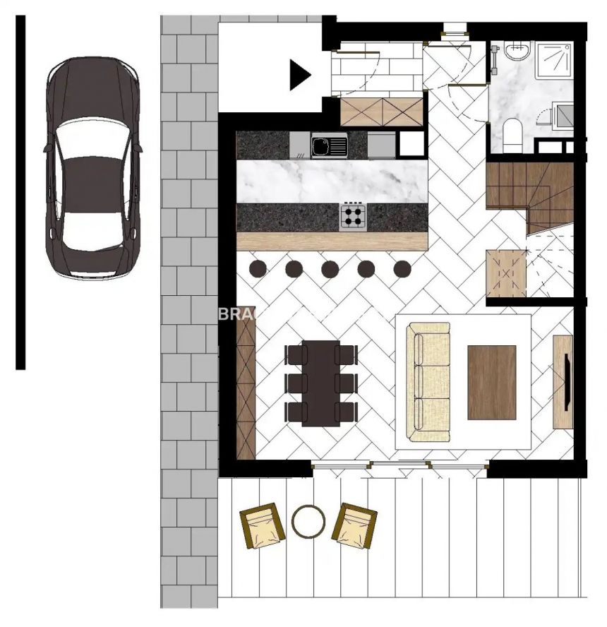 Domy Bliźniaki 131 m2 w otulinie lasu Michałowice miniaturka 20