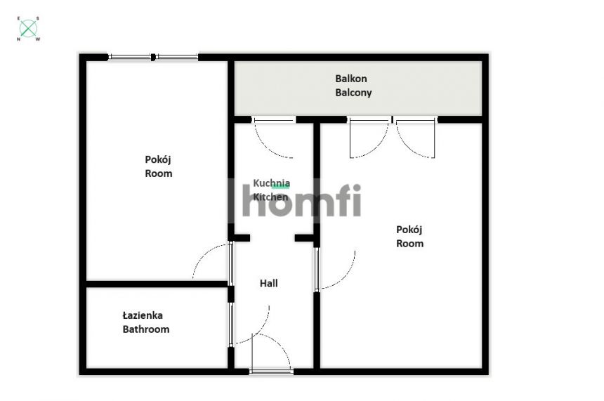 2 osobne pokoje 49m2 Czyżyny Towers ul Dąbrowskiej miniaturka 13