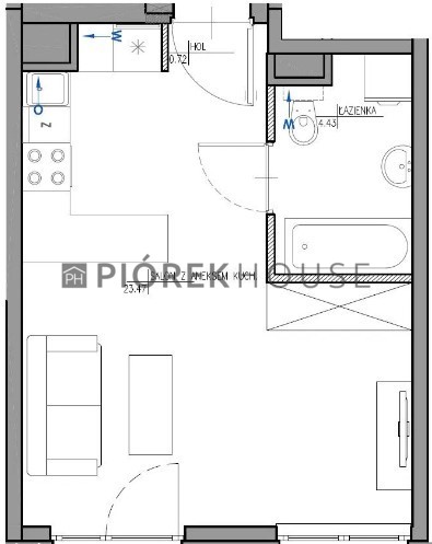 1-pokojowe mieszkanie Wilanów ul. Sarmacka miniaturka 2