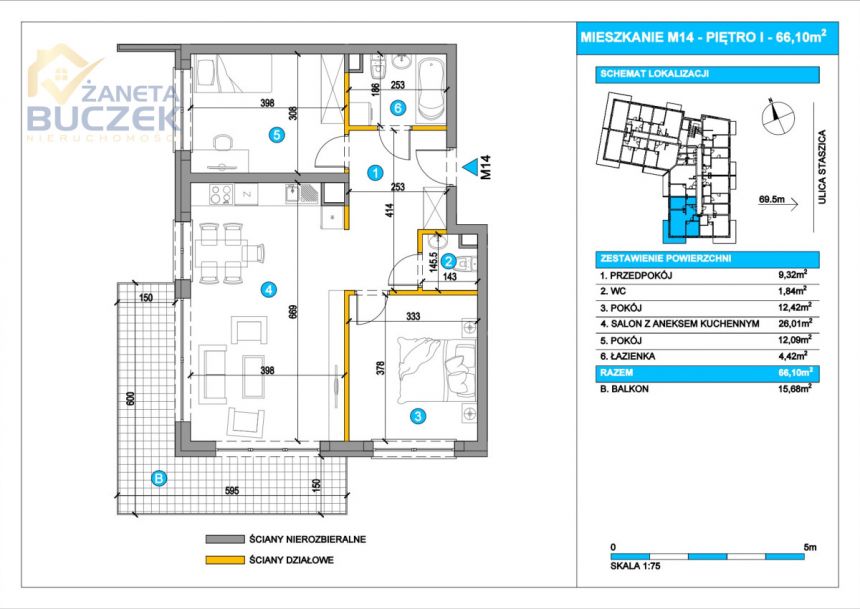 Sochaczew, 661 000 zł, 66.1 m2, z garażem miniaturka 11