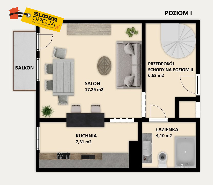 Kraków Ruczaj, 950 000 zł, 78.38 m2, 3 pokojowe miniaturka 13