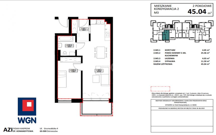 Myszków, 337 500 zł, 45 m2, pietro 2 miniaturka 5