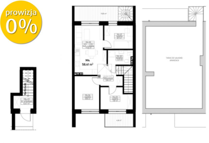 Mieszkanie 58,41 m2|Osiedle Drabinianka| miniaturka 3
