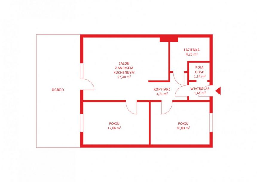 Rumia Stara Rumia, 530 000 zł, 57.01 m2, parter/1 miniaturka 26