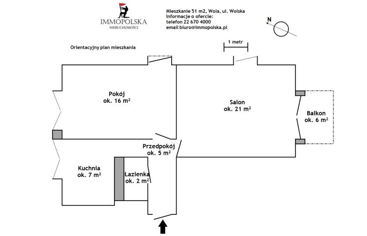 Warszawa Młynów, 2 400 zł, 51 m2, umeblowane miniaturka 2