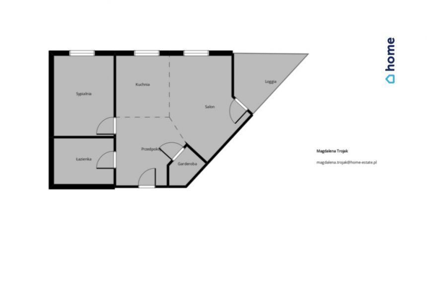 Funkcjonalne 51 m² z dużą piwnicą i loggią miniaturka 7