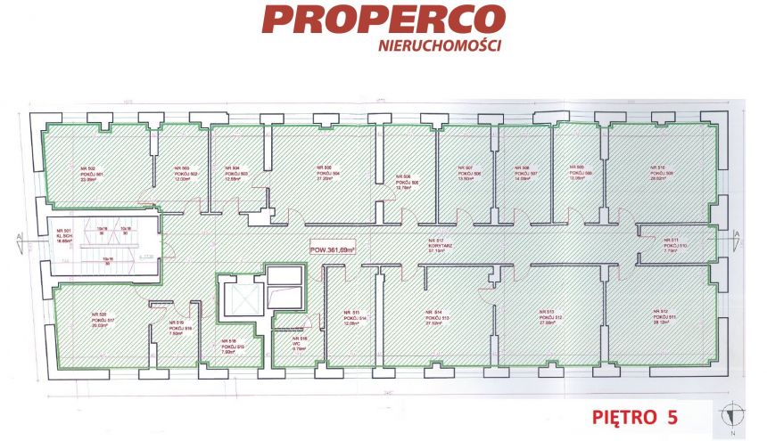 Lokal biuro-usługi 361m2 5piętro ul. Czerniakowska miniaturka 5