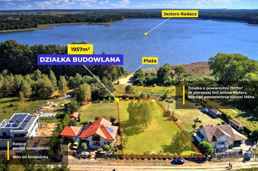 Działka budowlana położona nad jeziorem Radacz. miniaturka 3