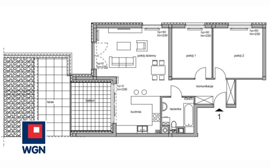 Częstochowa Parkitka, 803 500 zł, 72.8 m2, z balkonem miniaturka 5