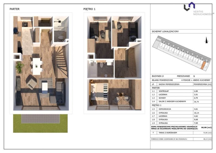 Mysłowice, 667 762 zł, 90.98 m2, ogrzewanie podłogowe miniaturka 2